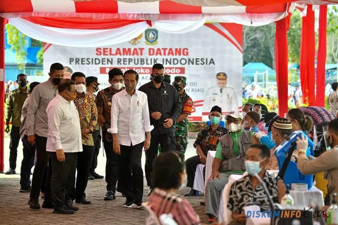 Presiden Jokowi Apresiasi Provinsi Kepri Atas Pencapai Program Percepatan Vaksinasi