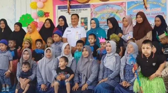 Desa Tanjung Harapan Dukung SPS Sinar Pelangi Ciptakan Anak Berprestasi