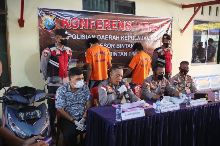Aksi Komplotan Curanmor di 10 TKP, Berakhir di Polsek Bintan Timur