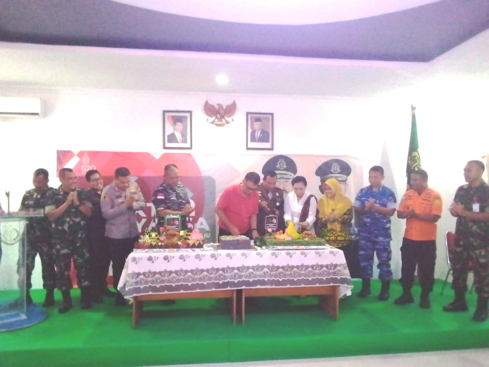 Kompak! Hari Bakti Adhyaksa ke-62 Dirayakan Semua Pimpinan Daerah di Natuna