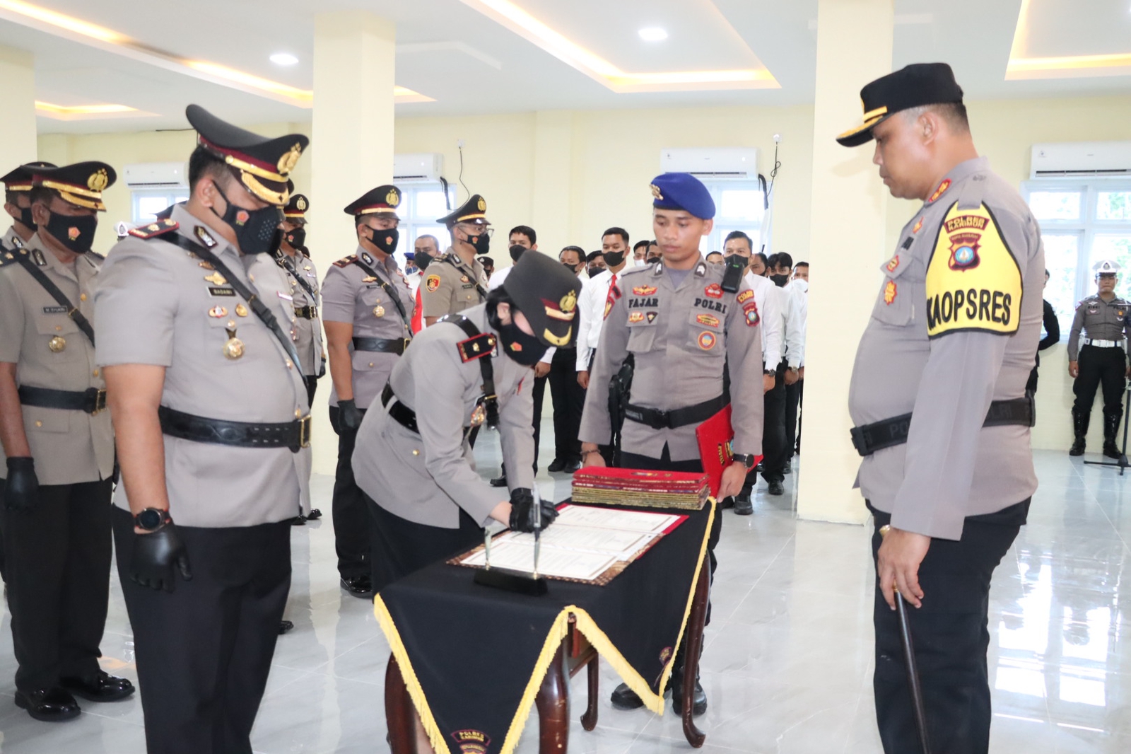 Kapolres Pimpin Sertijab Jajaran PJU Polres Karimun