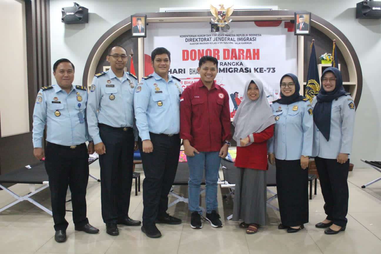 Hari Bhakti Imigrasi ke-73, Imigrasi Karimun Gelar Kegiatan Donor Darah
