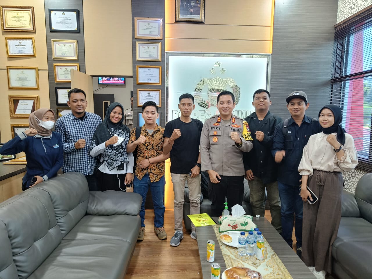 Audiensi dengan Kapolres Karimun, KMG Wadahi Pegiat Medsos agar Lebih Terarah