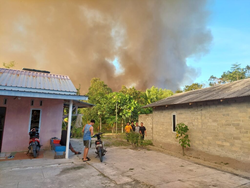 Menurut sumber Lendoot.com, kebakaran terjadi sekitar pukul 16.00 WIB hingga saat ini masih belum dapat dipadamkan. Kebakaran semakin meluas karena belum ada upaya pemadaman dari pihak terkait. “Saat ini api belum padam bang. Kita di Kundur keterbatasan mobil Damkar (pemadam kebakaran, red),” ujar seorang warga memberikan laporannya. Dikabarkan mobil Damkar milik yang terparkir di Kecamatan Tangbatu Kundur hanya ada satu unit. Sementara itu mobil Damkar yang ada SPN (Sekolah Kepolisian Negara) dan milik PT Timah sudah coba dihubungi warga, hanya saja saat ini kondisinya sedang rusak. “Yang punya PT Timah sudah kita hubungi, alasan mereka sedang rusak,” ujar warga tersebut. Sampai berita ini diturunkan, kebakaran semakin meluas. Asap mengepul dari kebakaran yang terjadi di gambut yang ada di dalam lahan.