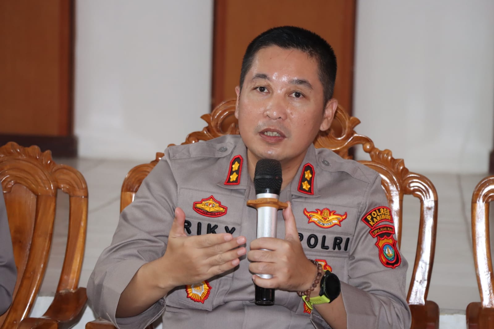 Jabatan Ryky W Muharam Berakhir, Penggantinya Fadli Agus sebagai Kapolres Karimun