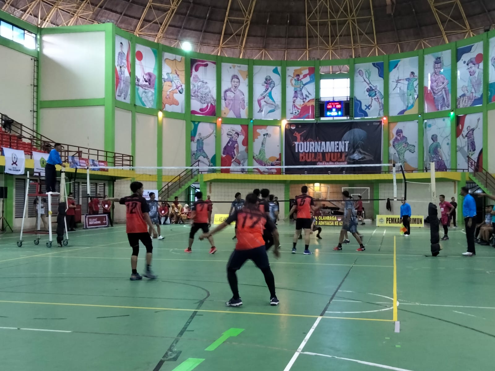 16 Tim Meriahkan Turnamen Voli Antarinstansi dalam Perebutan Piala Kajari Karimun
