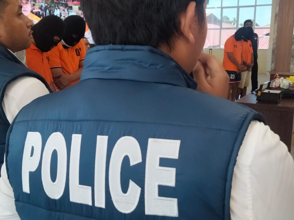 Anak pejabat Pemkab Karimun menajdi satu dari empat tersangka Narkoba di Polres Karimun saat gelaran konperensi pers, Agustus lalu pada 2023. (ft msarih)