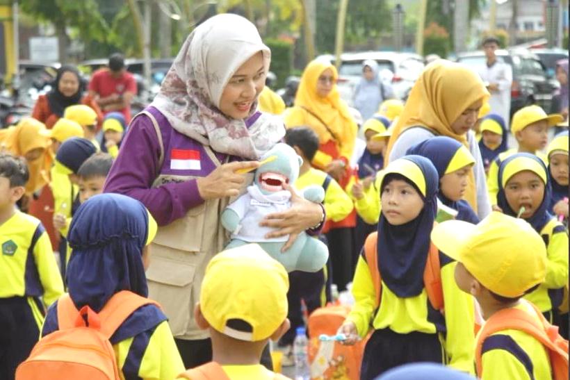 IGRA Tanjungpinang Gelar Senam dan Gosok Gigi Bersama 700 Siswa RA