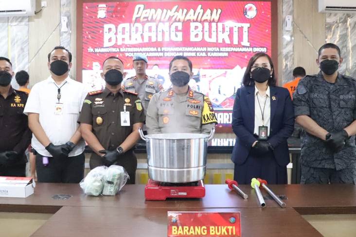 Kapolres Karimun Beri Informasi akan Banyak lagi Pasokan Narkoba ke Indonesia lewat Kabupaten Karimun