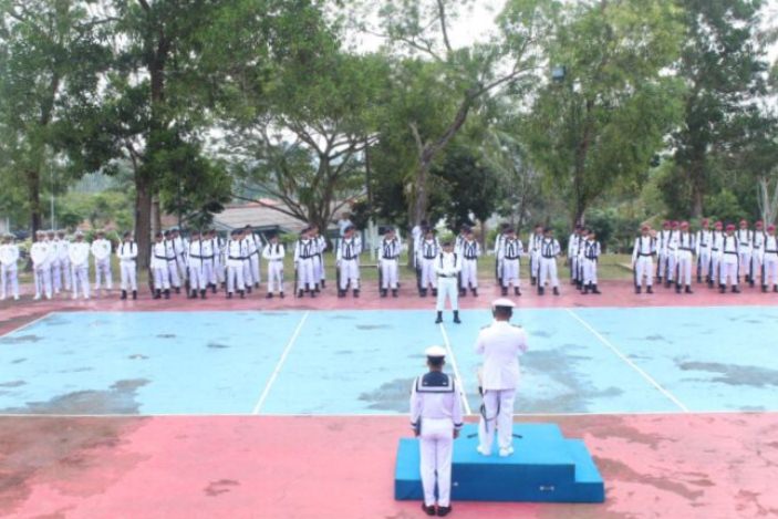 Lanal Dabo Singkep Gelar Upacara HUT Ke-78 TNI AL