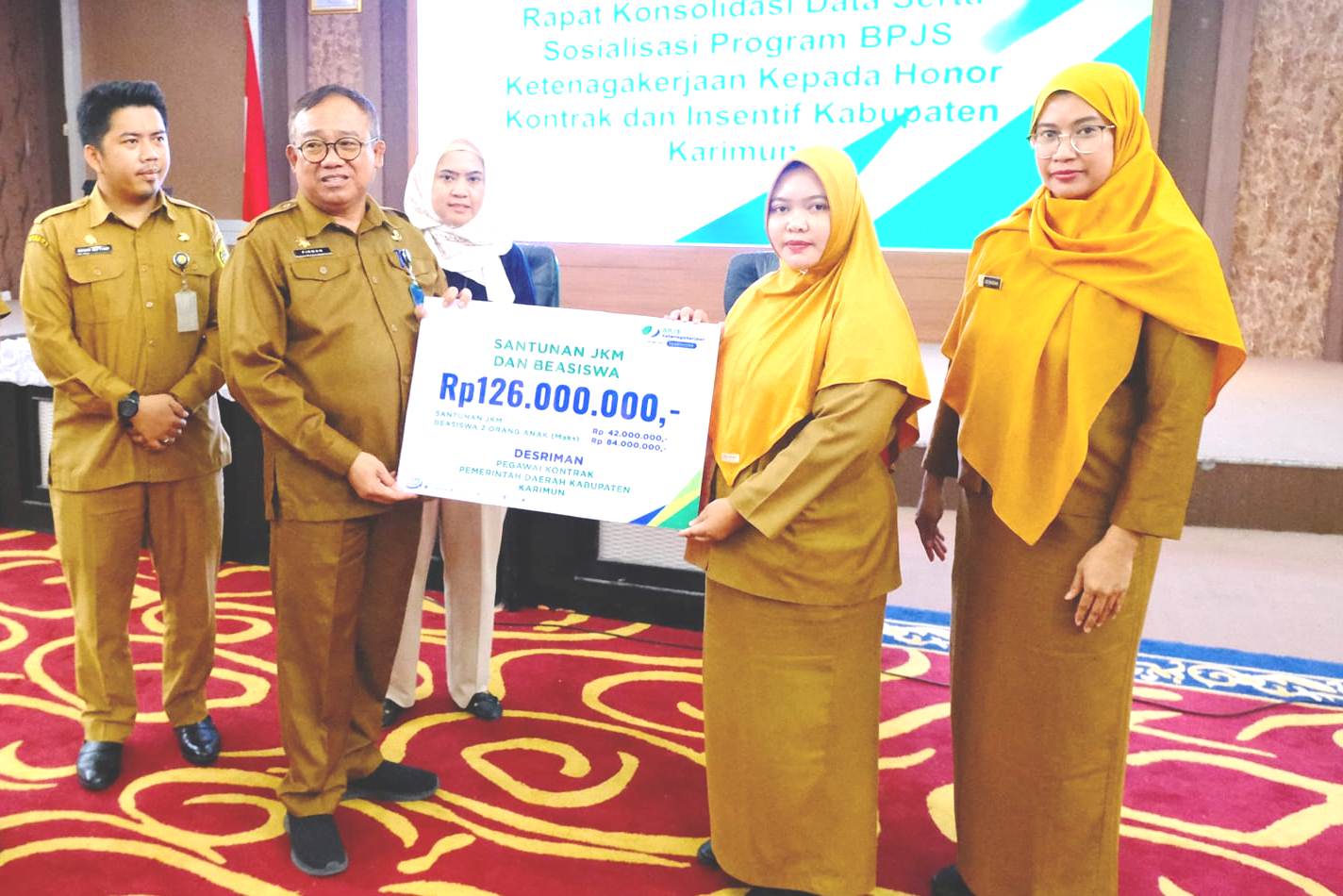 Sekda Muhd Firmansyah Buka Sosialisasi Program BPJS Ketenagakerjaan bagi Honorer