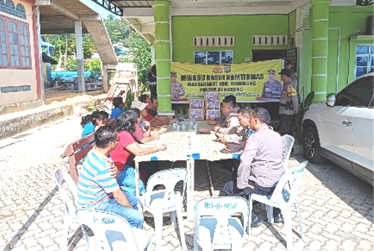 Polsek Bengkong Sambangi Gereja HKI Bengkong Indah dalam Program Minggu Kasih