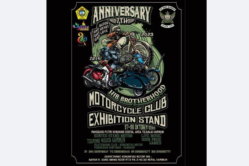 Flyer Motorcycle Club Exhibition Stand. (ft hib)