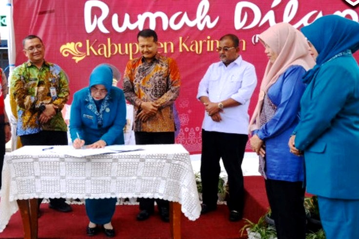 Bupati Aunur Resmikan Rumah Batik dan Rumah Dilan di Karimun.