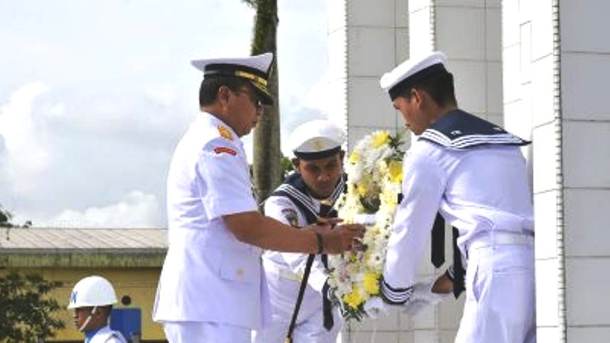 Hari Dharma Samudera, Lantamal IV Batam Ziarahi ke Makam Pahlawan di Bulang Gebang