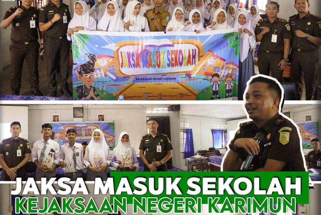 Jaksa Masuk Sekolah di SMK Yaspika Karimun, kemarin. (ft kasiintelkejarikarimun)