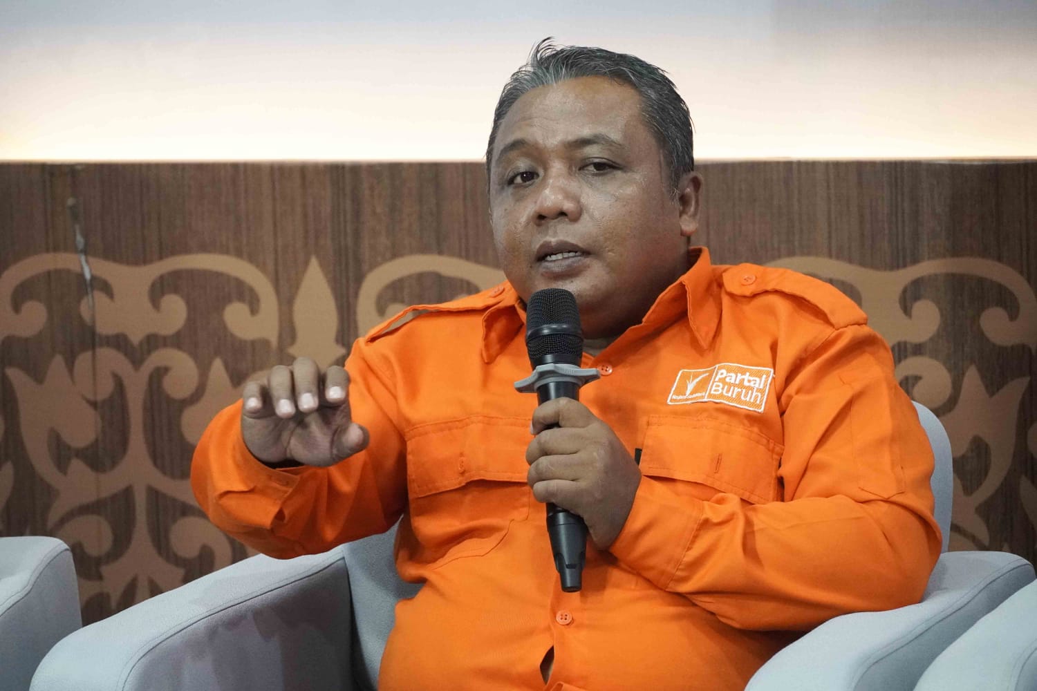 Ketua PC SPL Federasi Serikat Pekerja Metal Indonesia (FSPMI) Kota Batam, Suprapto. (ft spmibatam)