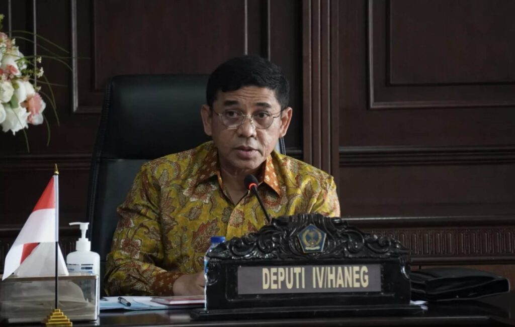 Pengelolaan Optimal Perbatasan Laut Indonesia Kunci Kedaulatan Negara : Deputi IV Bidang Koordinasi Pertahanan Nasional, Kementerian Koordinator Bidang Politik Hukum dan Keamanan (Kemenko Polhukam) RI, Rudy Syamsir, Tekankan Penguatan Pertahanan di Wilayah Perbatasan Laut, Manado, Sulawesi Selatan, kemarin. (ft humasmenkopulkam)