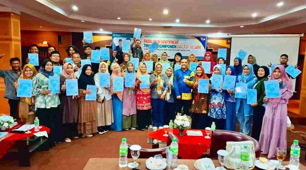 Sejumlah pelaku IKM di Tanjungpinang usai pelatihan e-katalog, pagi tadi. (ft diskominfotjpinang)