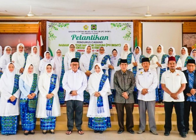 Suasana Pelantikan PC BKMT Kecamatan Tebing, kemarin. (ft prokopim)