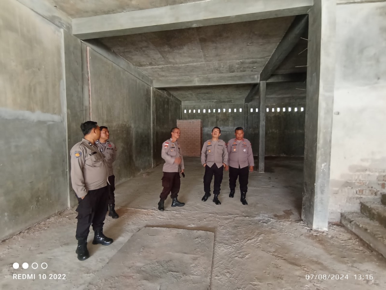 Tim Polda Kepri saat mengecek kesiapan Pilkada 2024 di Karimun, pagi tadi. (ft humaspolres)