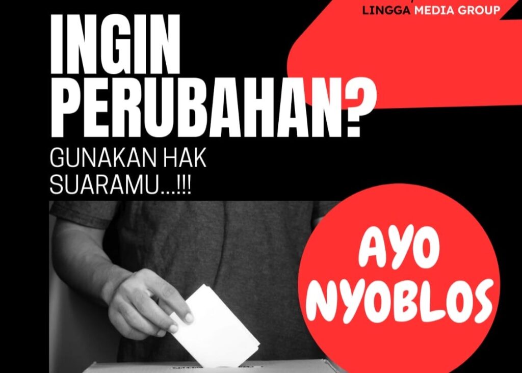 Flyer ajakan mencoblos LMG. (ft lmg)