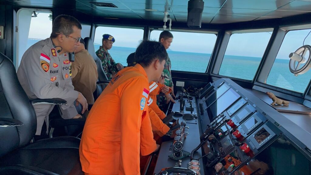 Kantor Pencarian dan Pertolongan Natuna bersama Forkopimda Kabupaten Natuna menggelar patroli Siaga SAR khusus Nataru, kemarin. (ft sarnatuna)
