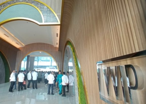 Penampakan gedung VVIP Hang Nadim yang baru. (ft ricky)