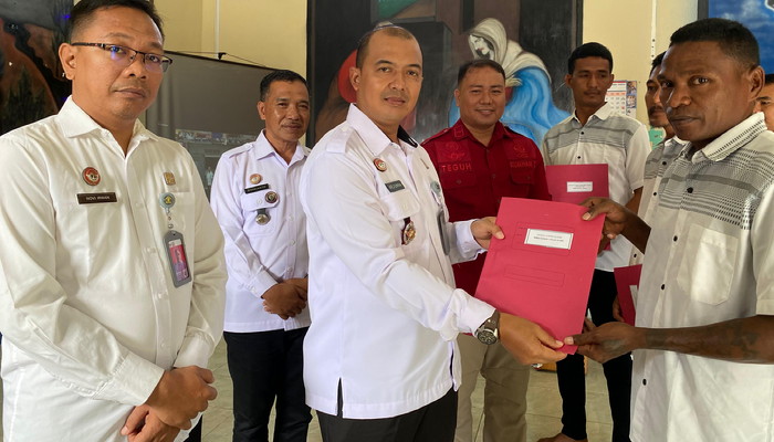 Suasana pemberian remisi Natal 2024 di Rutan Karimun, kemarin. (ft humasrutan)