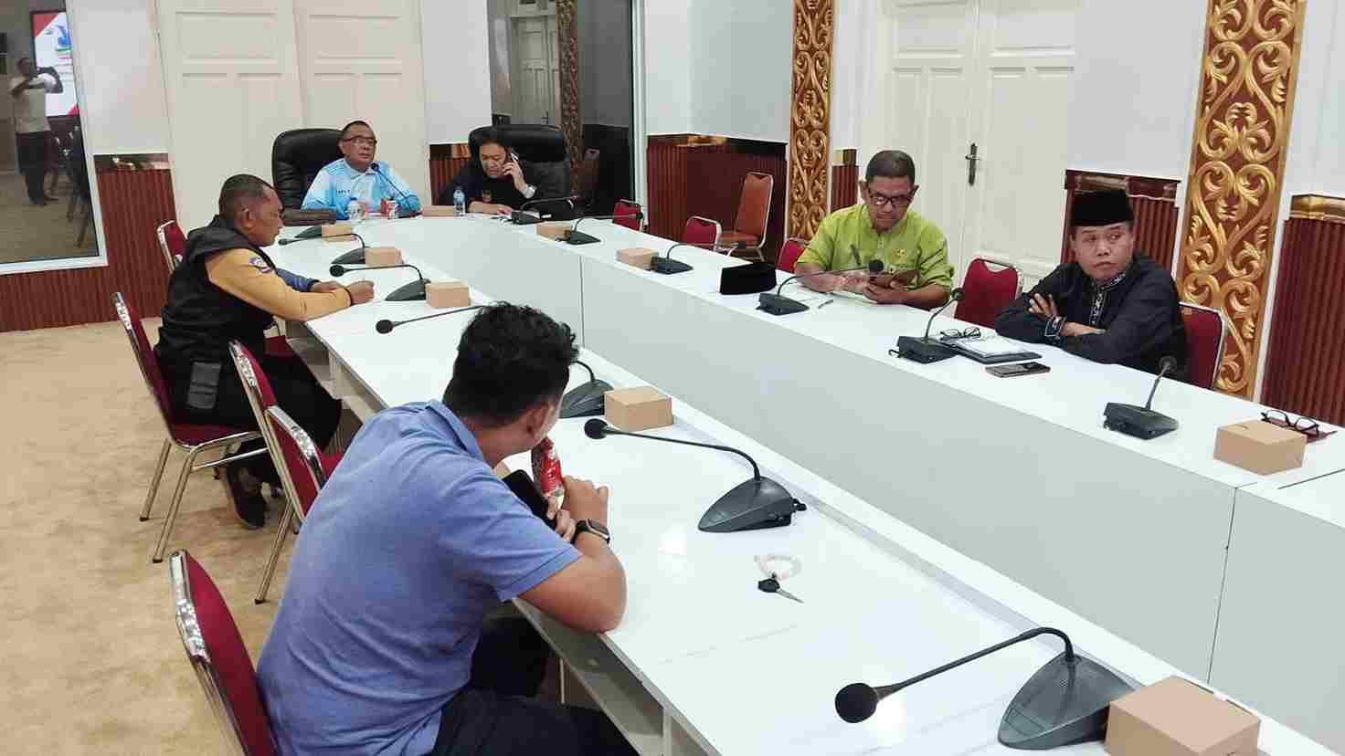 Suasana rapat persiapan HUT ke 241 Kota Tanjungpinang, kemarin, (ft kominfotjpinang)