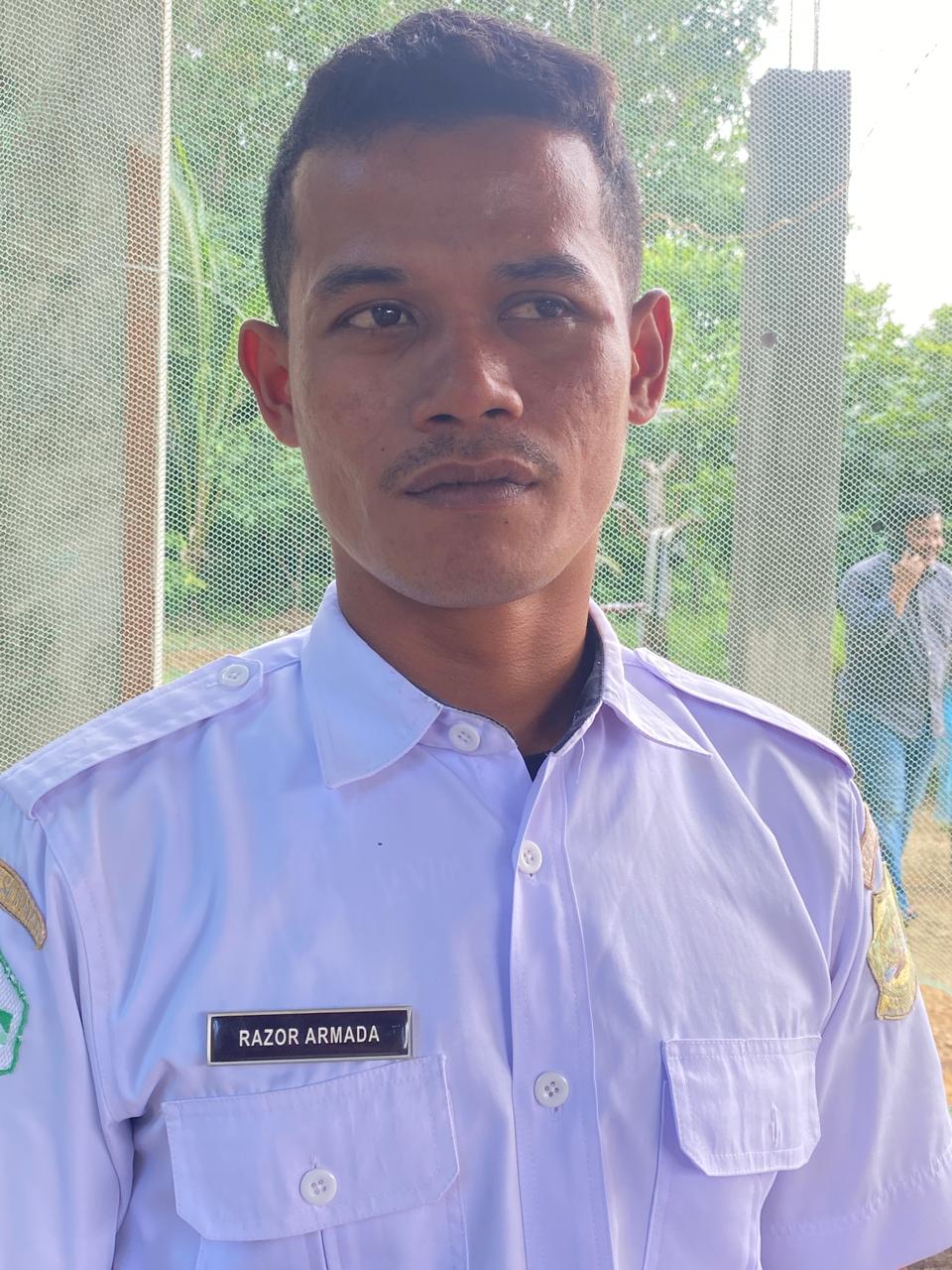 Razor Armanda, Warga Desa Rejai. (ft gafar)