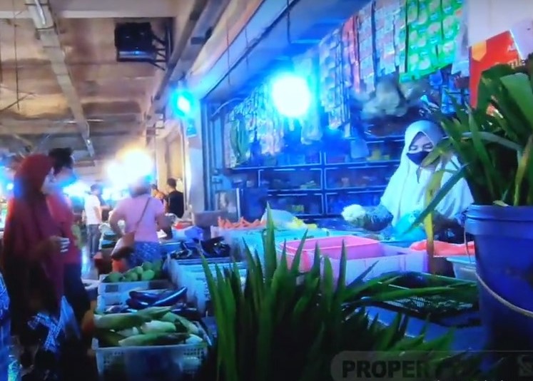 Suasana di Pasar Botania 1 Batam, belum lama ini. (ft ricky)