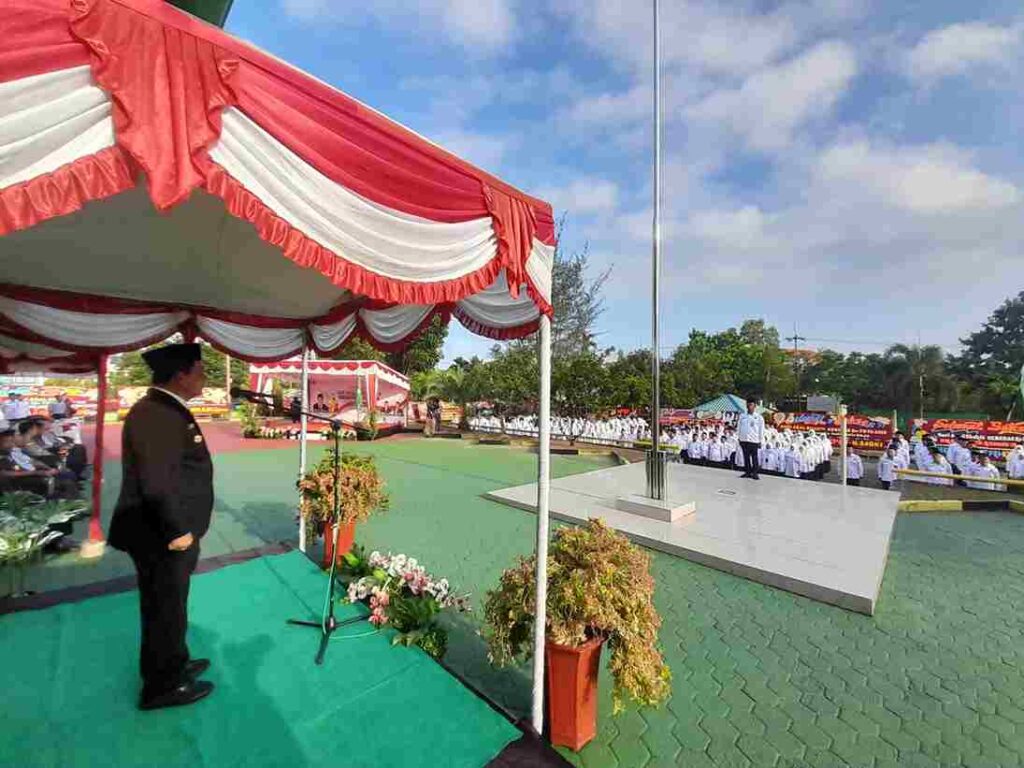Suasana upacara HAB ke-79 kemenag di Tanjungpinang, pagi tadi. (ft kominfotjpinang)