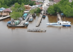 Pelabuhan Roro Tanjung Mengkapan Buton Riau. (ft dronemelala)