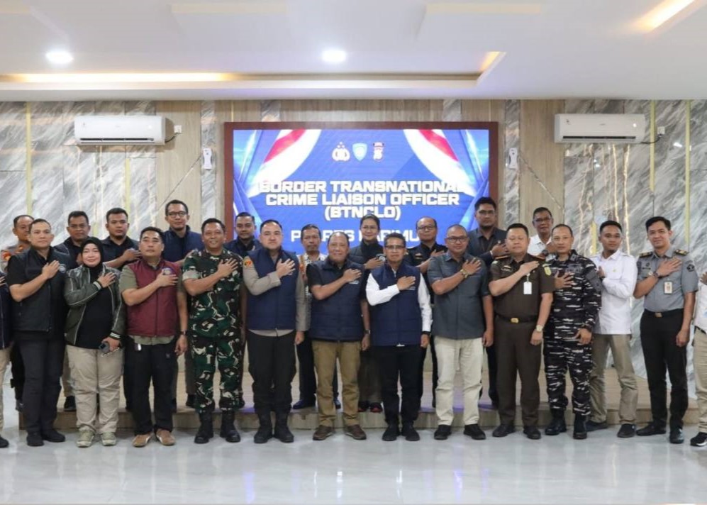 Kegiatan Monitoring dan Evaluasi (Monev) serta sosialisasi jaringan Interpol I-24 7 Tahun Anggaran 2025 di Mapolres Karimun, kemarin. (ft prokopim)