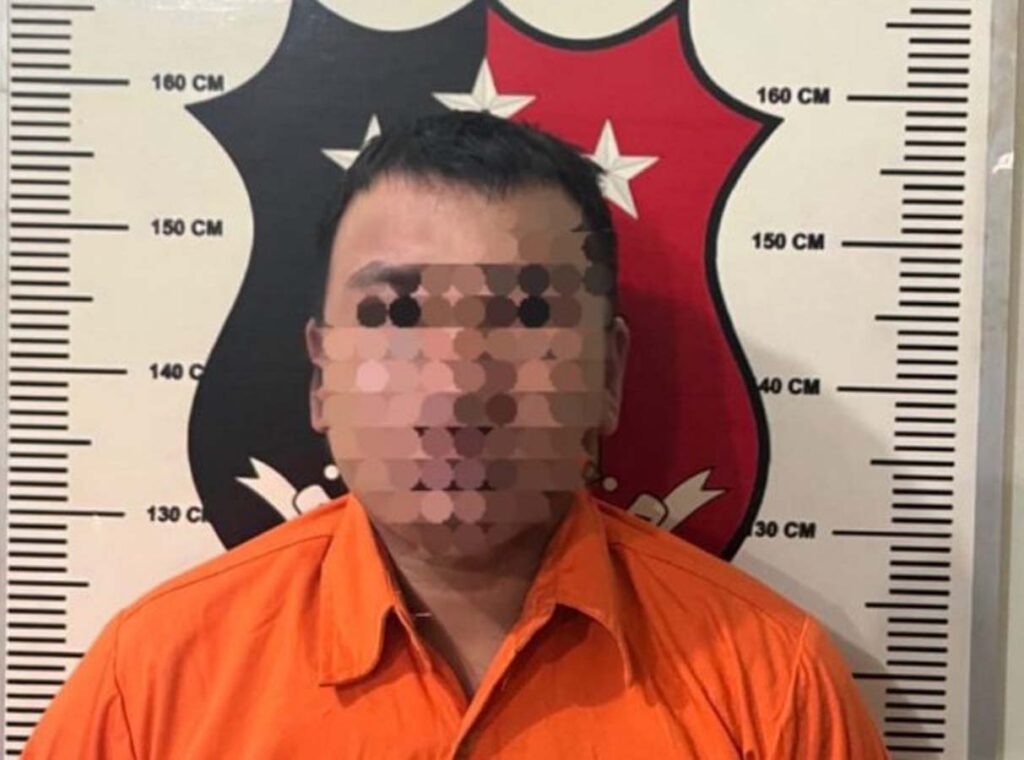 Polsek Bengkong menetapkan SM (25), sebagai tersangka kekerasan seksual pada anak kandungnya. (ft polsekbengkong)