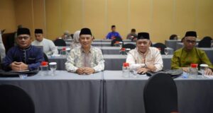 Wakil Bupati Jarmin saat mengikuti Rakerda STQ di Tanjungpinang, kemarin. (ft kominfonatuna)