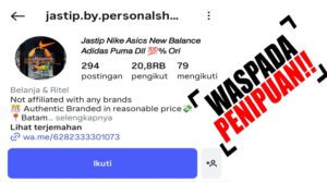Akun Instgram yang mengelola jasa titip di instagram. (ft ssinstagram)