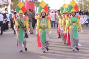 Peserta lomba gerak jalan di Kota Tanjungpinang, tahun lalu. (ft pemkotpi)