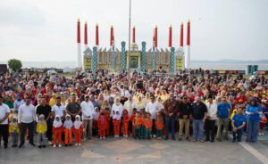 Suasana peringatan HAN di Coastal Area, kemarin. (ft prokopim)