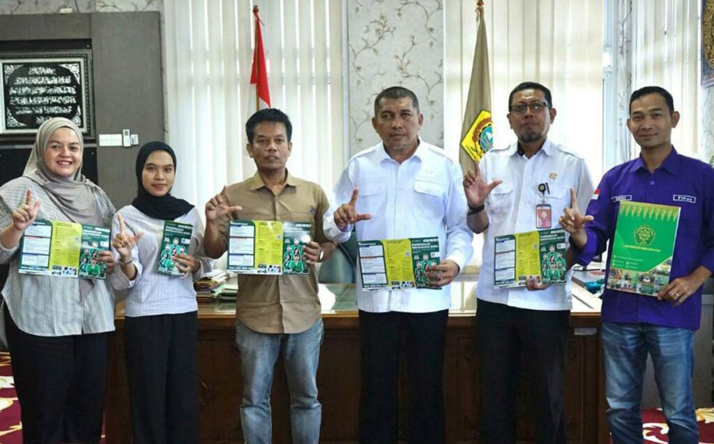 Universitas Ibnu Sina usai menggelar audiensi dengan Wabup Karimun Rocky M Bawole, pagi tadi. (ft prokopim)