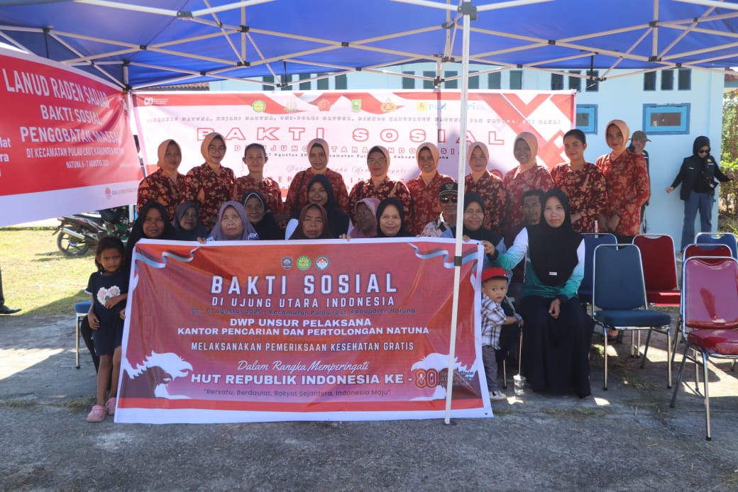 Sambut HUT RI ke-80, Basarnas Natuna Gelar Pemeriksaan Kesehatan Gratis di Pulau Terluar