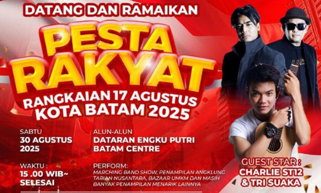 Pesta Rakyat Batam dalam rangka HUT ke-80 Tahun Kemerdekaan RI. (ft mcbatam)