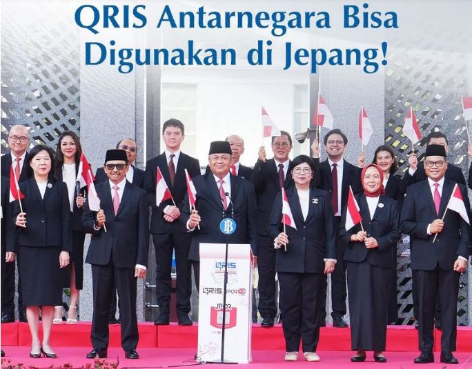 Sistem pembayaran digital berbasis QR Code Indonesia Standard (QRIS) resmi digunakan di Jepang bertepatan dengan peringatan Hari Kemerdekaan Republik Indonesia ke-80, Minggu (17/8). Peluncuran ini menandai perluasan QRIS di luar kawasan ASEAN, setelah sebelumnya terkoneksi dengan Thailand, Malaysia, dan Singapura. (ft bi)