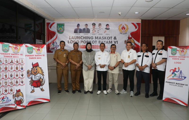 Wali Kota Amsakar Luncurkan Maskot dan Logo Porkot VII Batam