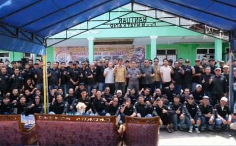 Bupati dan Wabup Karimun Resmikan Kantor Sekretariat Yayasan Seniman Api Indonesia di Teluk Uma