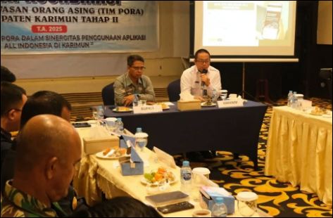 Bupati Iskandarsyah Hadiri Rakor TIM PORA Tahap II, Perkuat Pengawasan Orang Asing di Karimun
