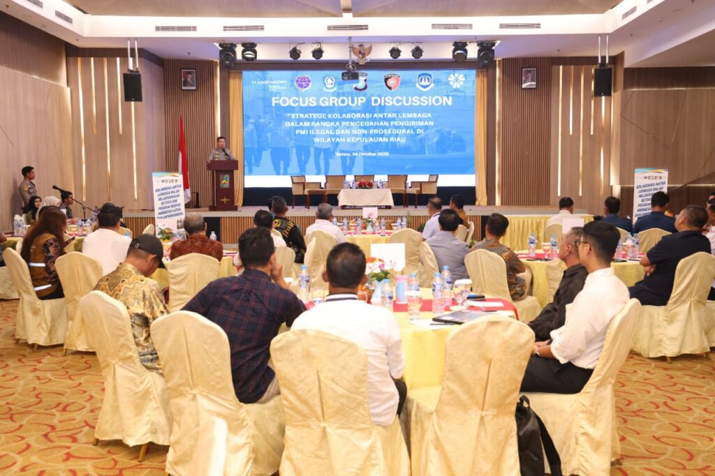 Suasana FGD yang didelar Polda Kepri di Nagoya, kemarin. (ft restu)