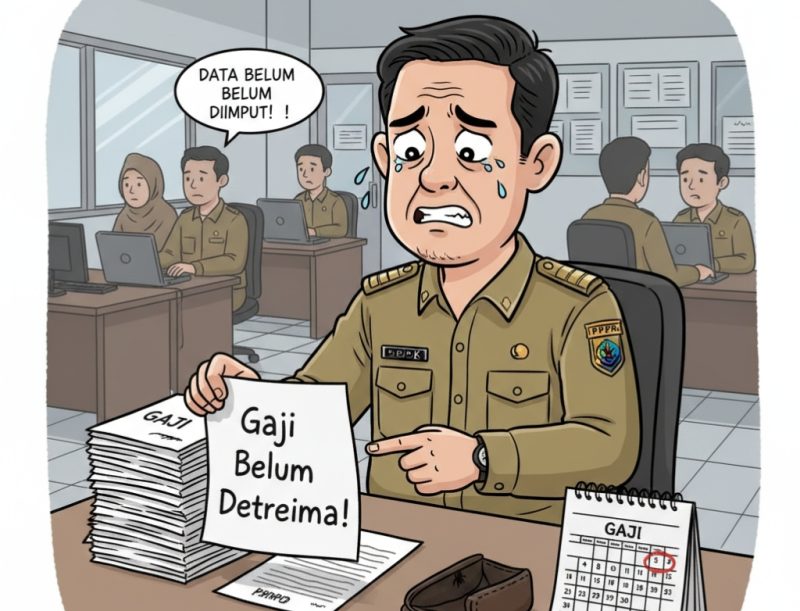 Kelalaian Input Data, Gaji PPPK di Kecamatan Singkep Lingga Tertahan Dua Bulan  