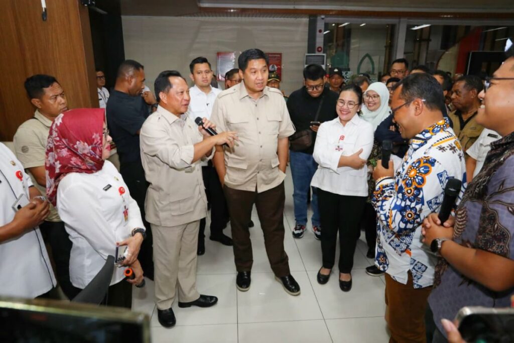 Mendagri Tito Karnavians saat mengecek persiapan MPP di Semarang, kemarin. (ft infopublik)